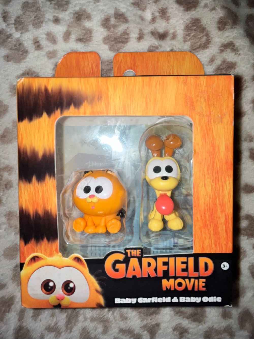 Baby Garfield & Baby Odie Figure Set - Orange